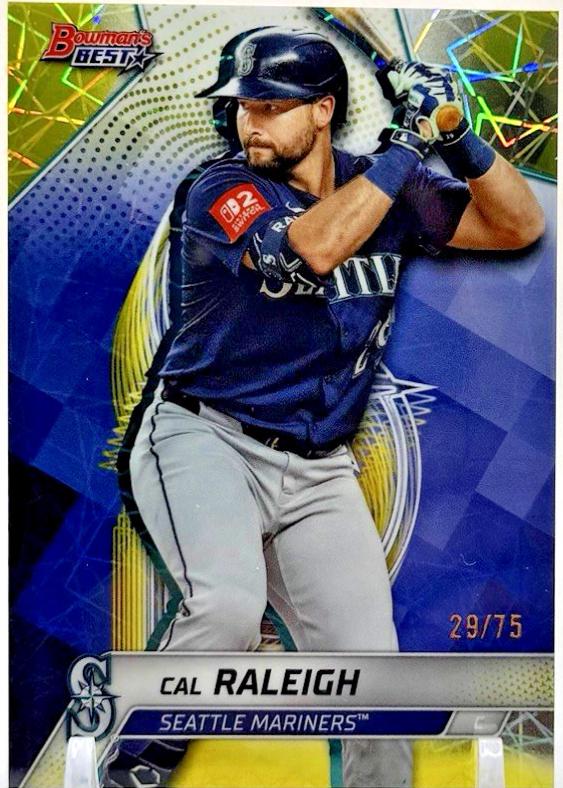 Cal Raleigh [Yellow Lazer Refractor] #55