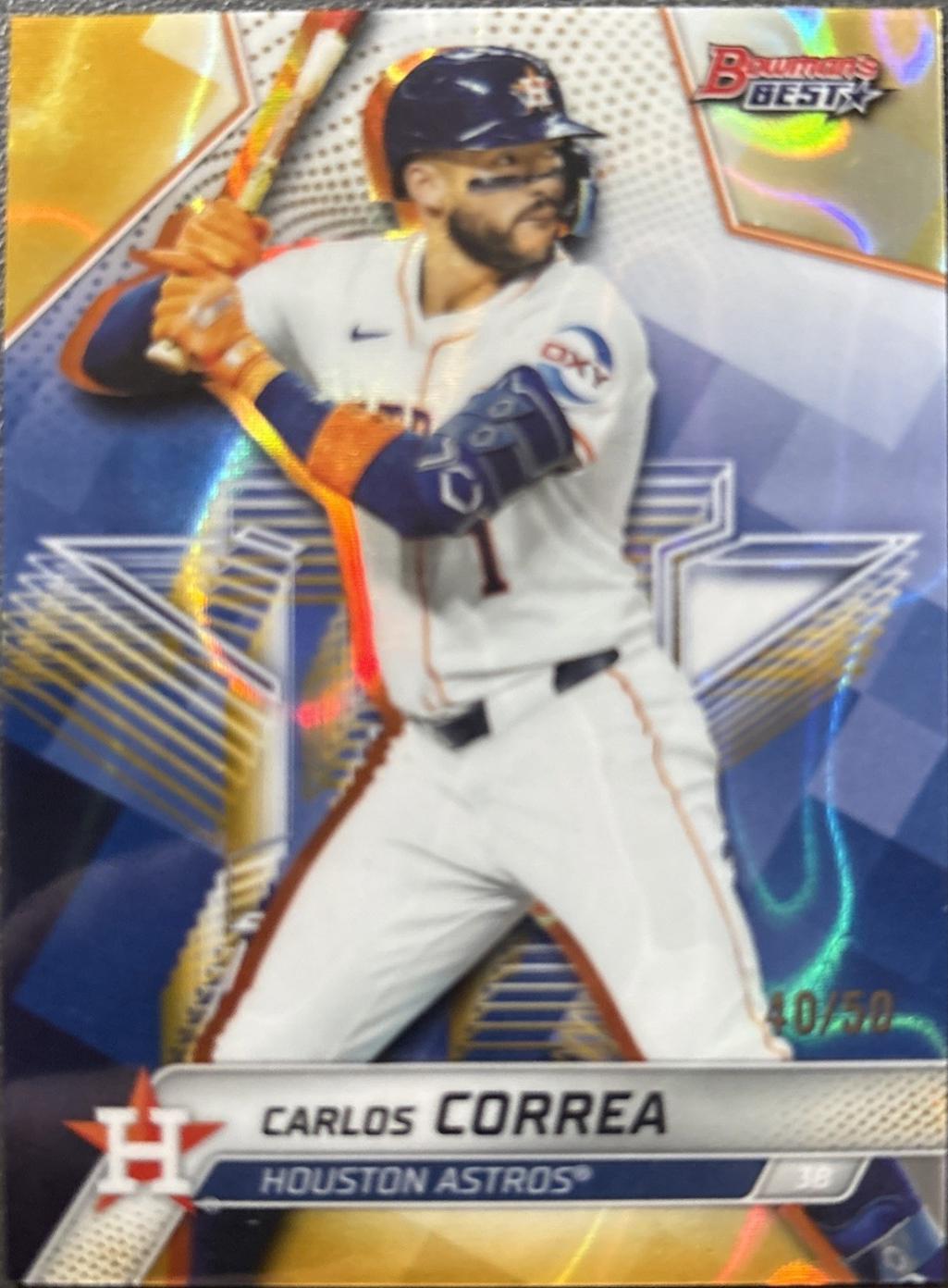 Carlos Correa [Gold Lava Refractor] #50