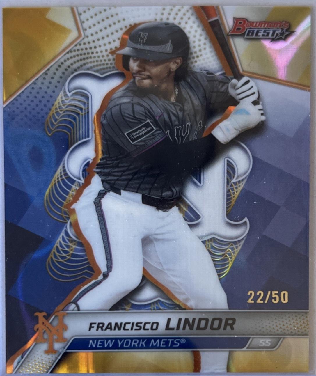 Francisco Lindor [Gold Lava Refractor] #58