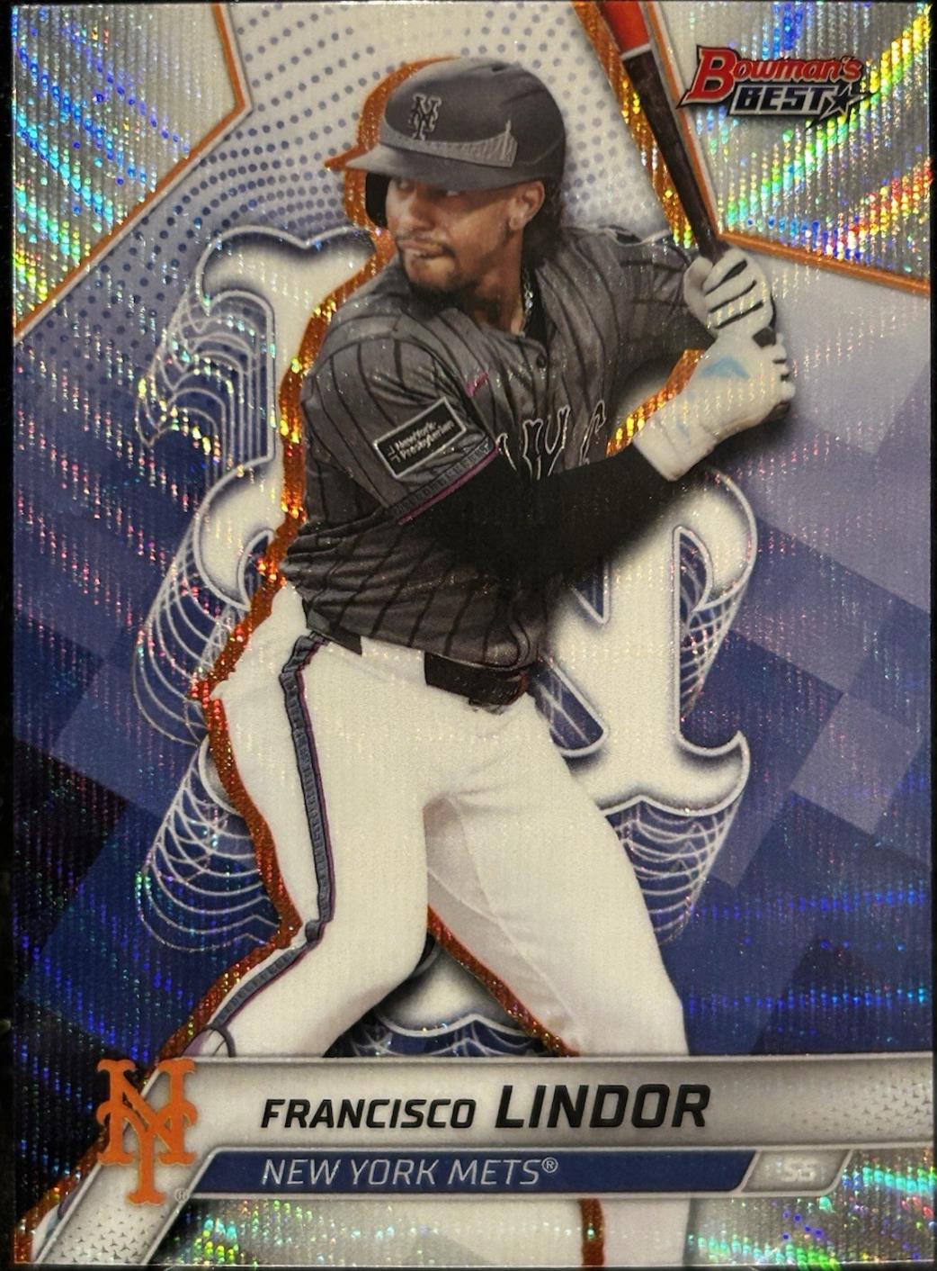 Francisco Lindor [Wave Refractor] #58