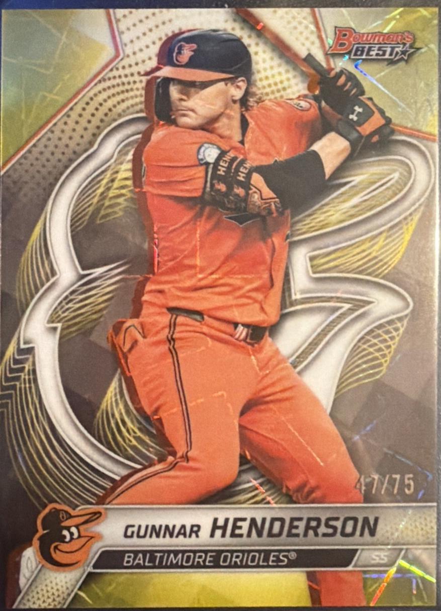 Gunnar Henderson [Yellow Lazer Refractor] #36