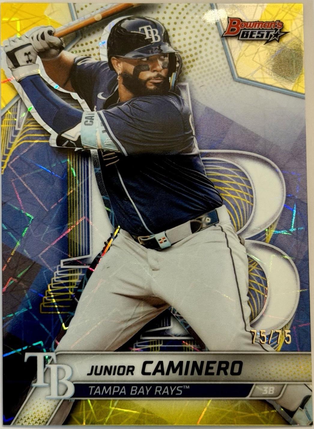 Junior Caminero [Yellow Lazer Refractor] #53