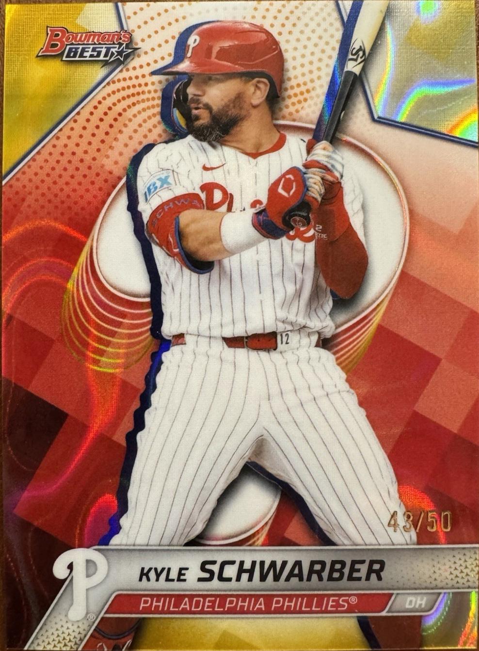 Kyle Schwarber [Gold Lava Refractor] #56