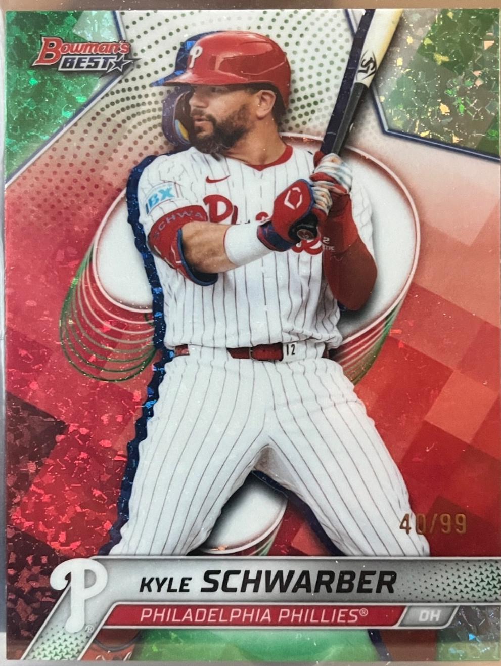 Kyle Schwarber [Green Mini-Diamond Refractor] #56