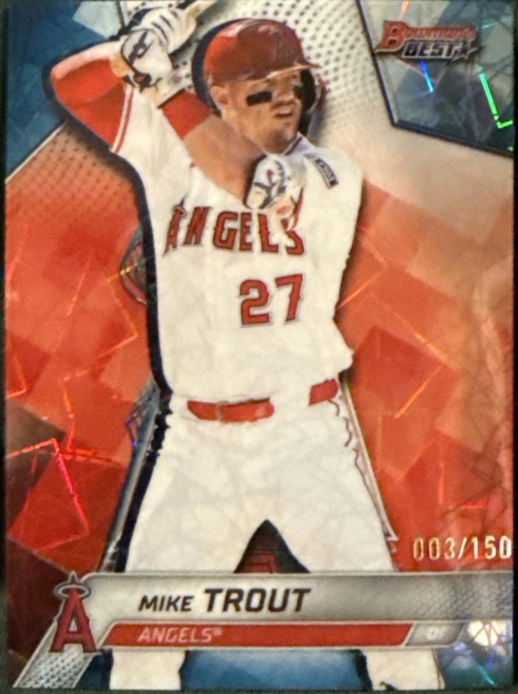 Mike Trout [Blue Lazer Refractor] #26
