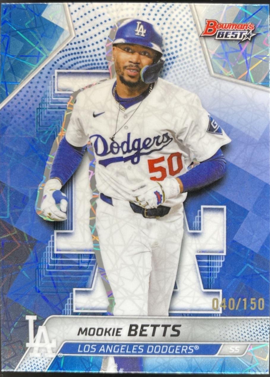Mookie Betts [Blue Lazer Refractor] #64