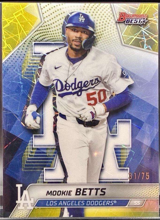 Mookie Betts [Yellow Lazer Refractor] #64