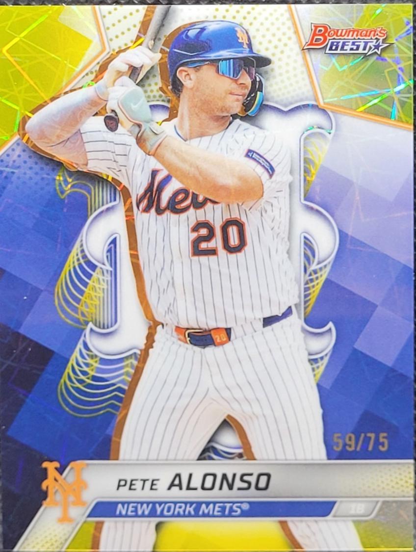 Pete Alonso [Yellow Lazer Refractor] #51