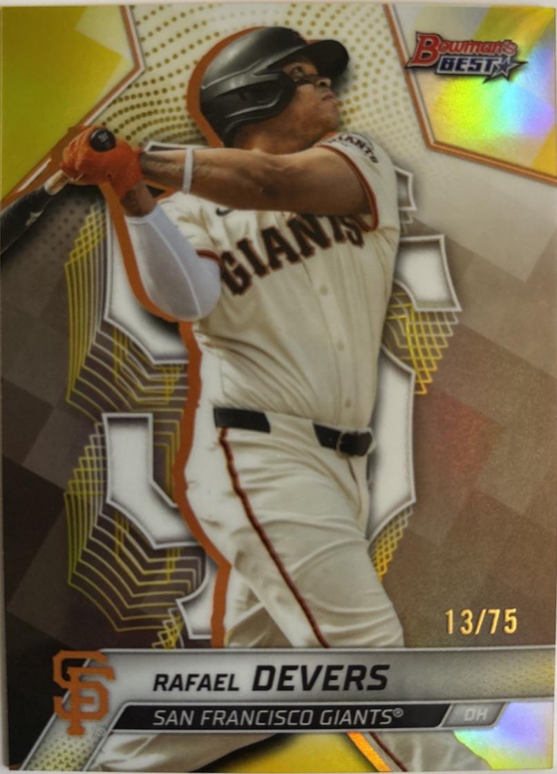Rafael Devers [Yellow Refractor] #21