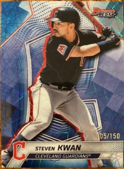 Steven Kwan [Blue Lazer Refractor] #61