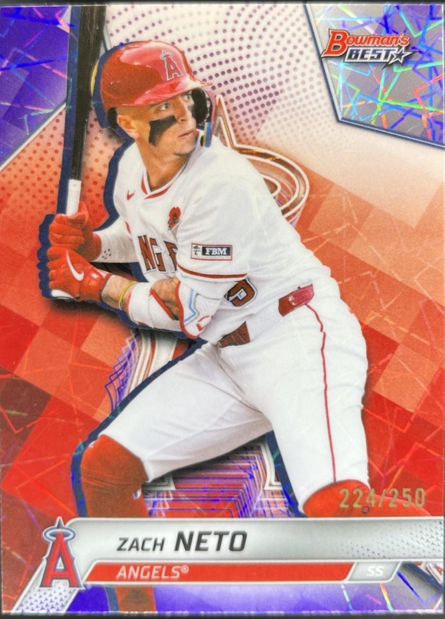 Zach Neto [Purple Lazer Refractor] #47