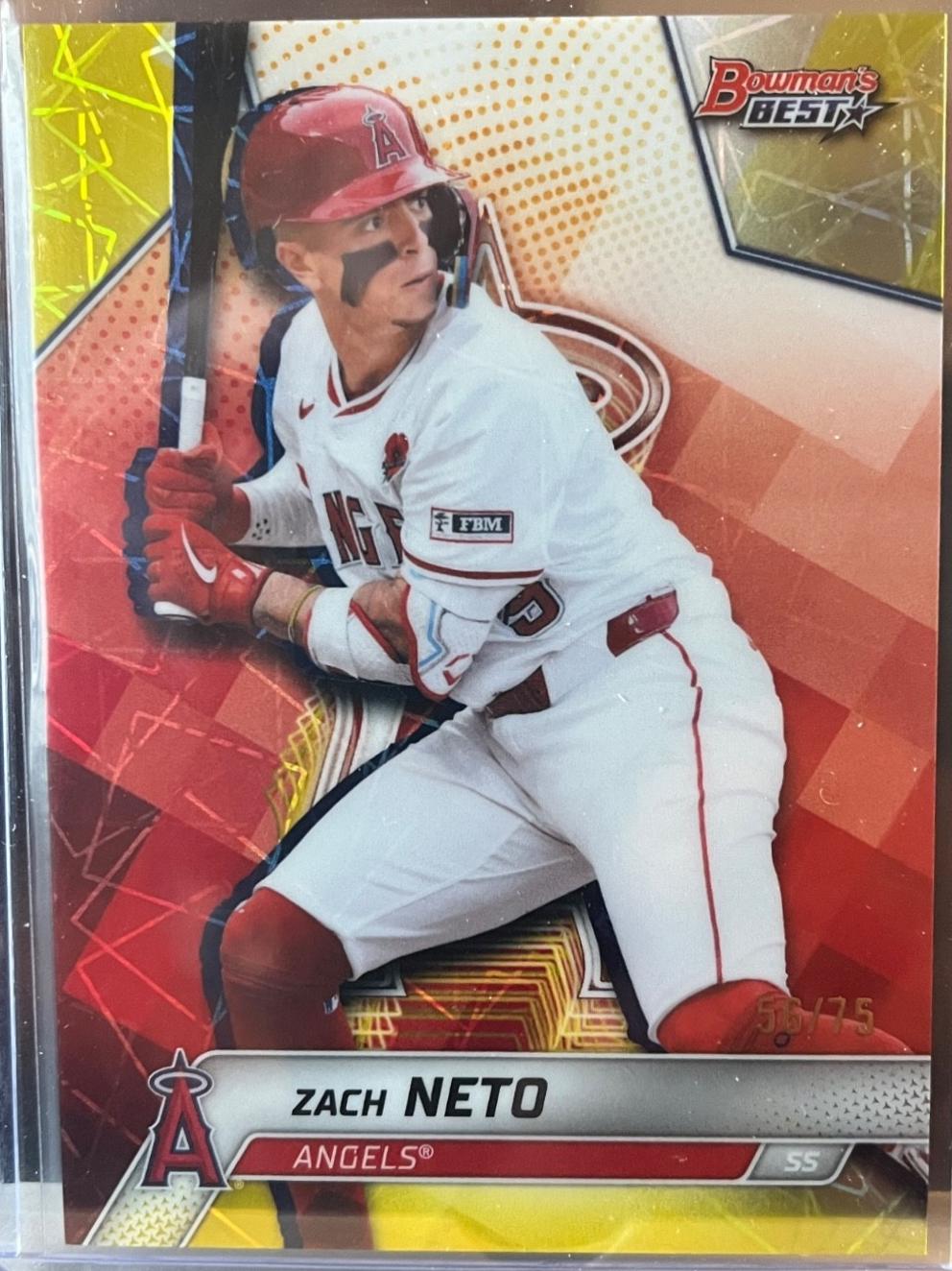 Zach Neto [Yellow Lazer Refractor] #47