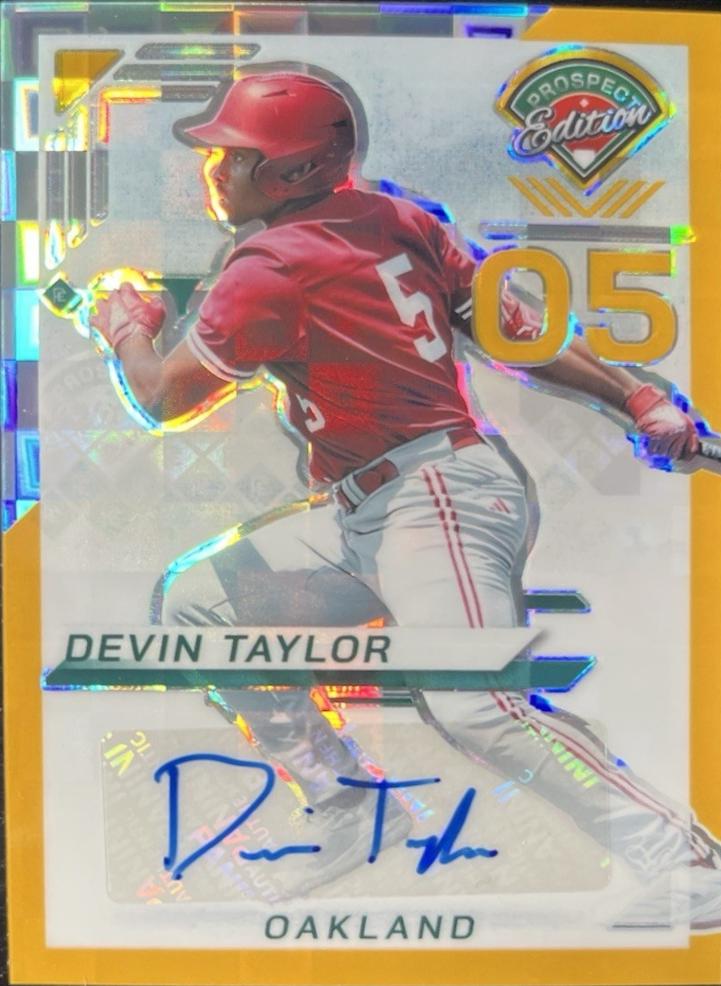 Devin Taylor [Gold Pandora Holo Ticket Signature] #88