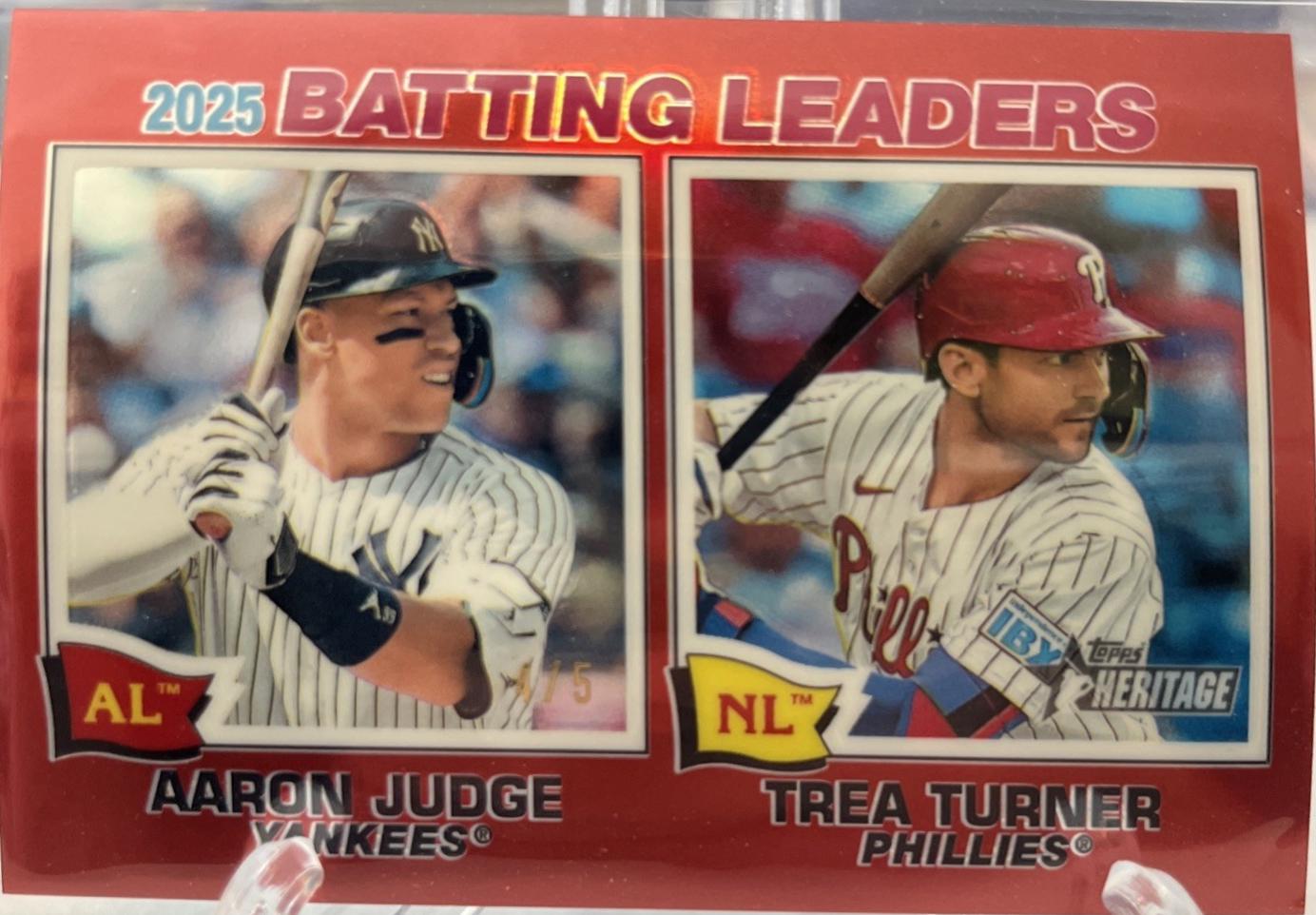 Aaron Judge / Trea Turner [Red Bordered Chrome] #1