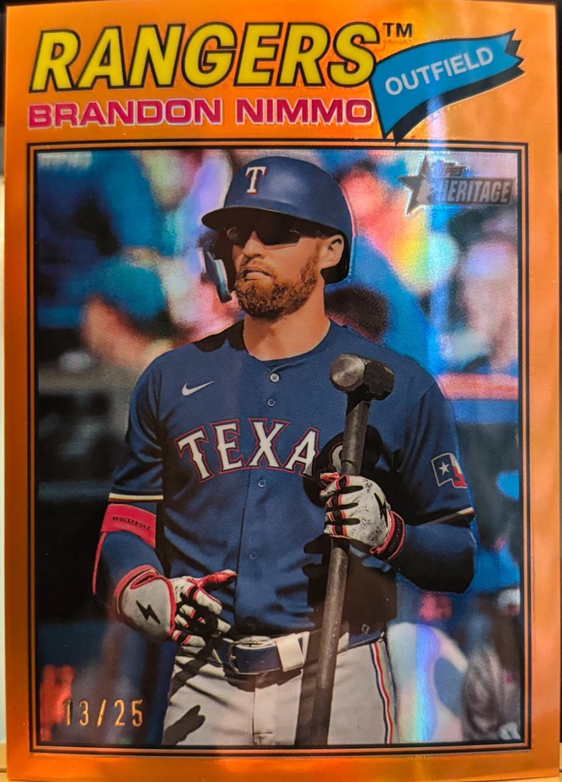 Brandon Nimmo [Orange Bordered Chrome] #119