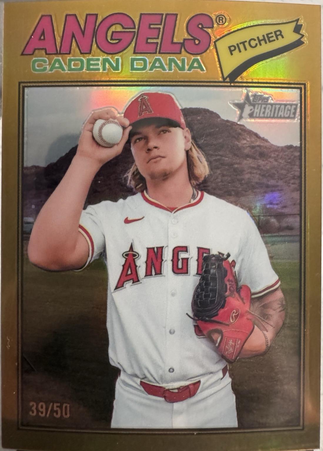 Caden Dana [Gold Bordered Chrome] #121