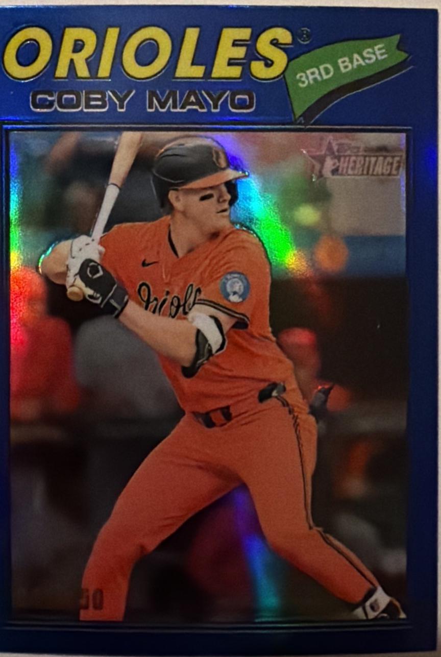 Coby Mayo [Blue Bordered Chrome] #49
