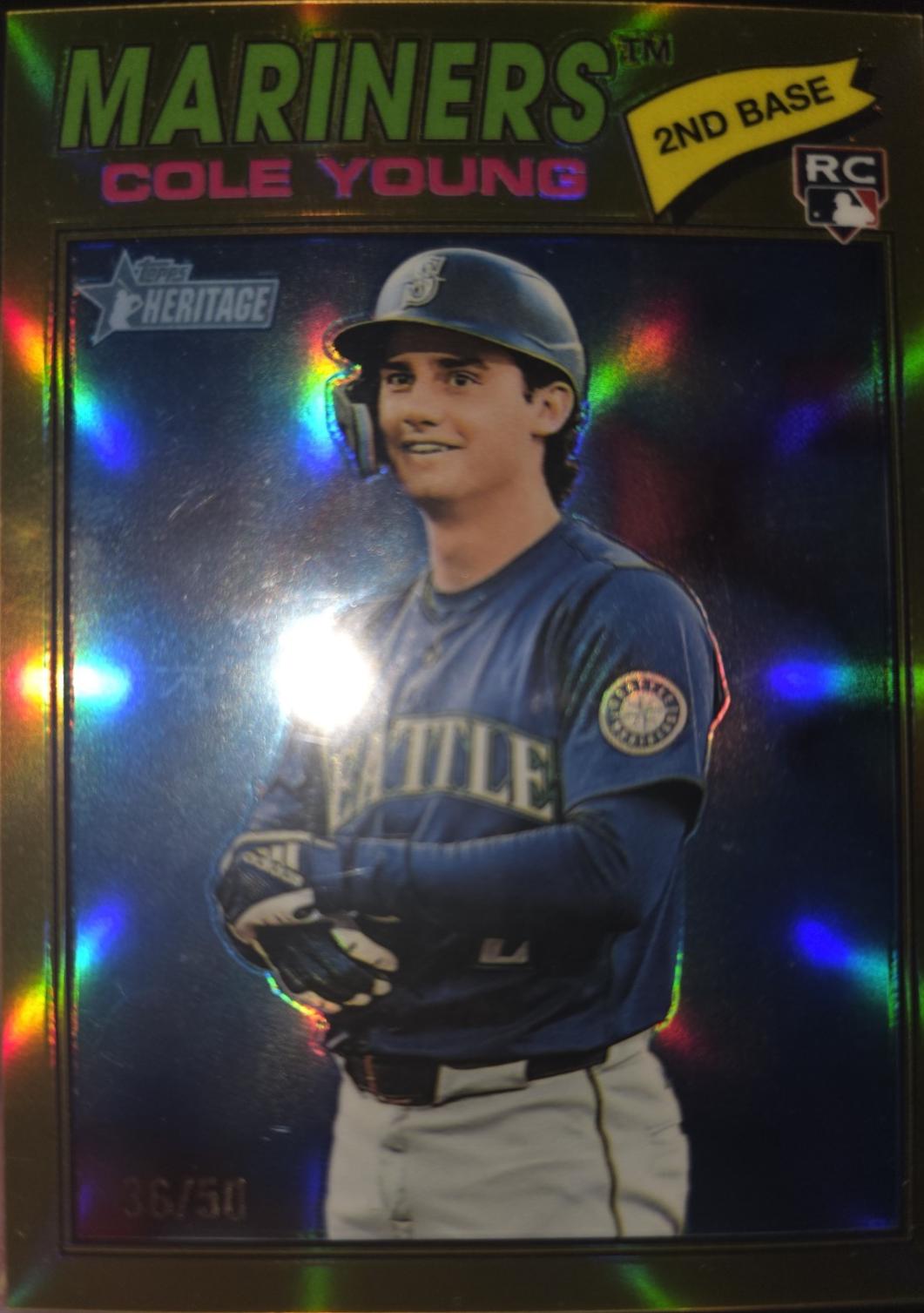 Cole Young [Gold Bordered Chrome] #142