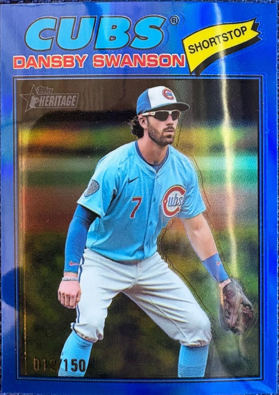 Dansby Swanson [Blue Bordered Chrome] #97