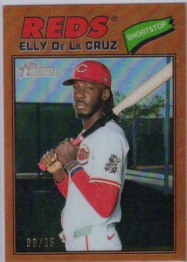 Elly De La Cruz [Orange Bordered Chrome] #70
