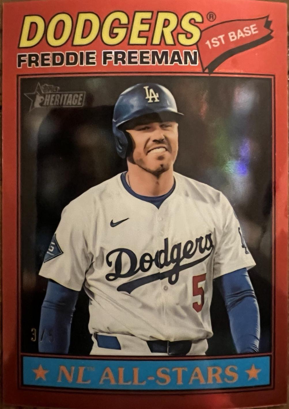 Freddie Freeman [Red Bordered Chrome] #350