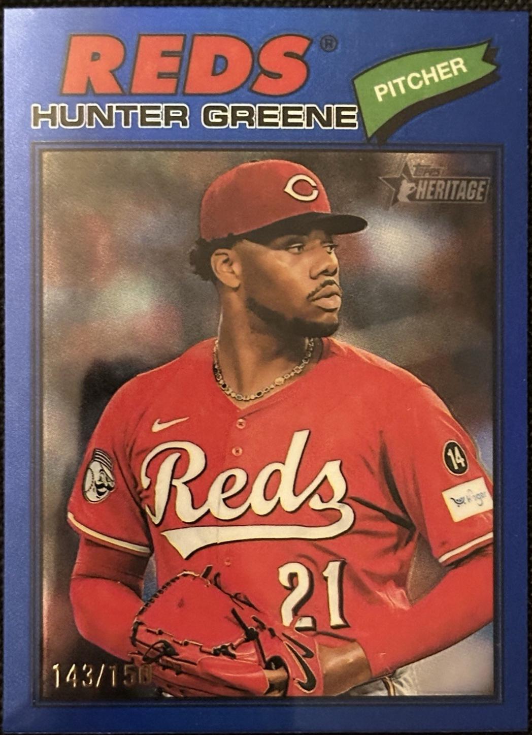 Hunter Greene [Blue Bordered Chrome] #53