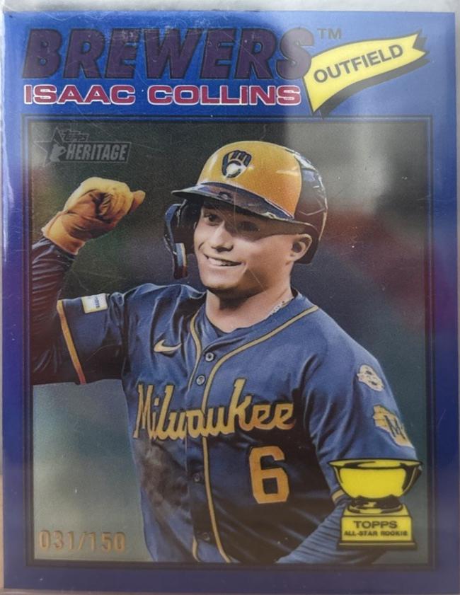 Isaac Collins [Blue Bordered Chrome] #102