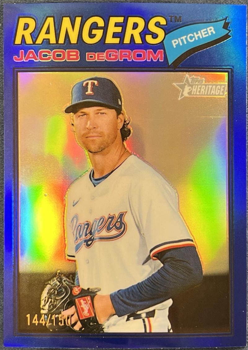 Jacob deGrom [Blue Bordered Chrome] #98