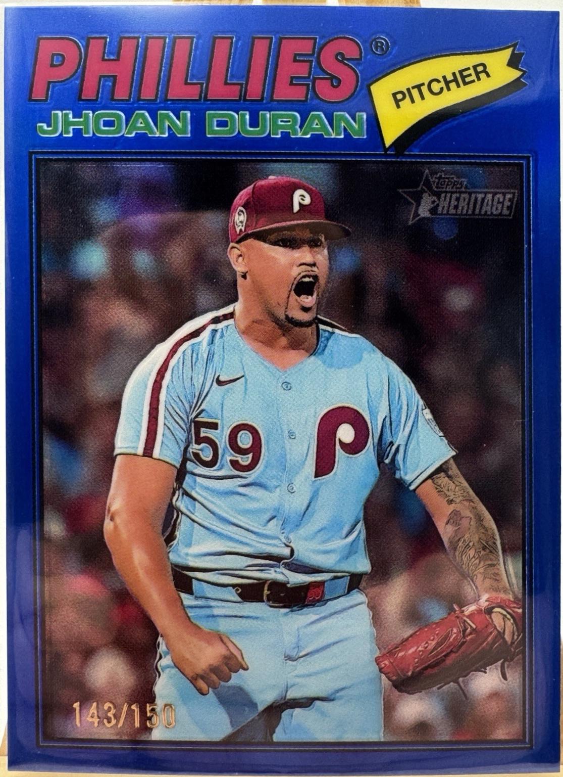 Jhoan Duran [Blue Bordered Chrome] #14