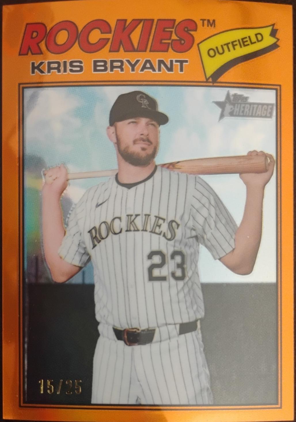 Kris Bryant [Orange Bordered Chrome] #22