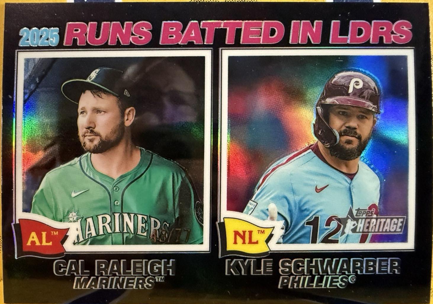 Kyle Schwarber / Cal Raleigh [Black Bordered Chrome] #3
