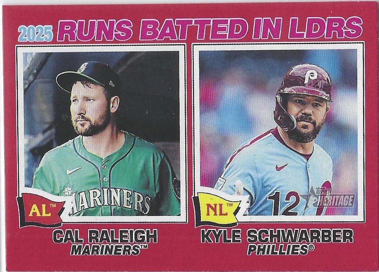 Kyle Schwarber / Cal Raleigh [Red Bordered] #3
