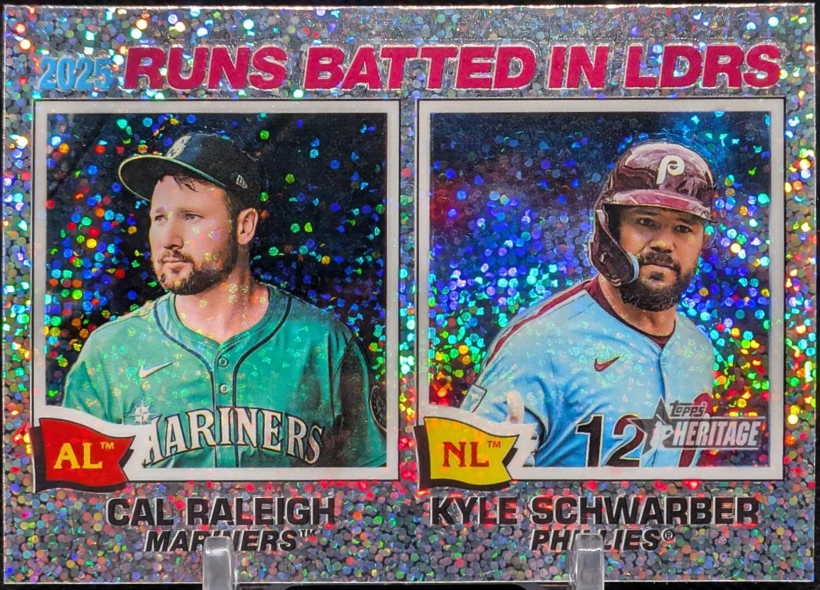 Kyle Schwarber / Cal Raleigh [Silver Sparkle Chrome] #3