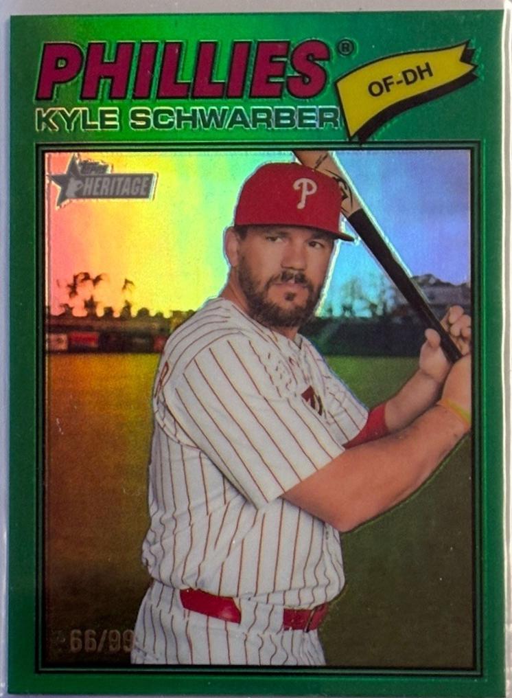 Kyle Schwarber [Green Bordered Chrome] #159