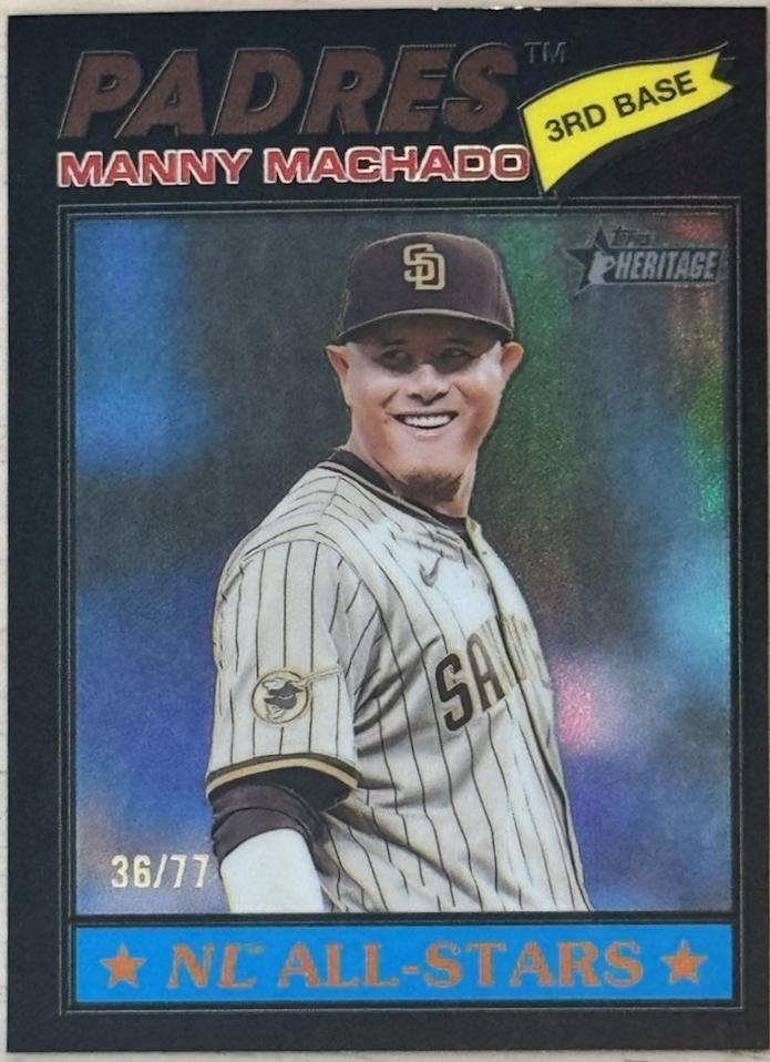 Manny Machado [Black Bordered Chrome] #143