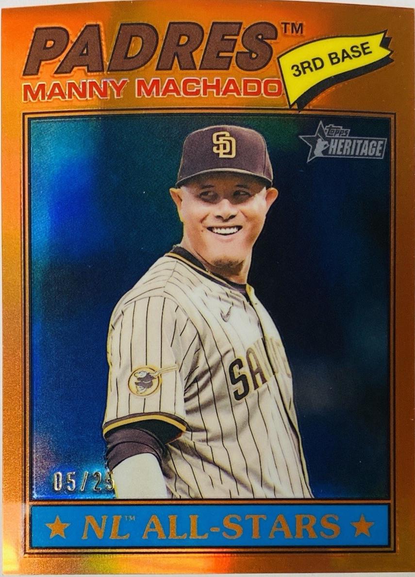 Manny Machado [Orange Bordered Chrome] #143