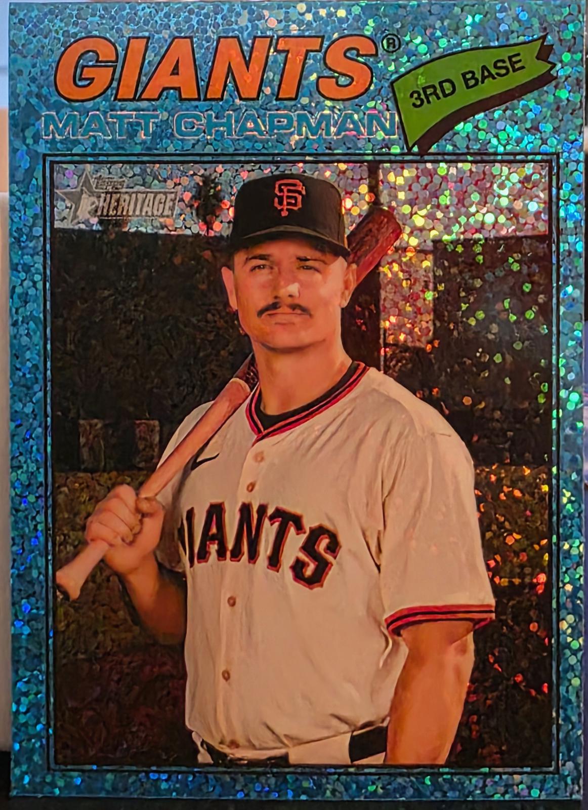 Matt Chapman [Light Blue Sparkle Chrome] #114