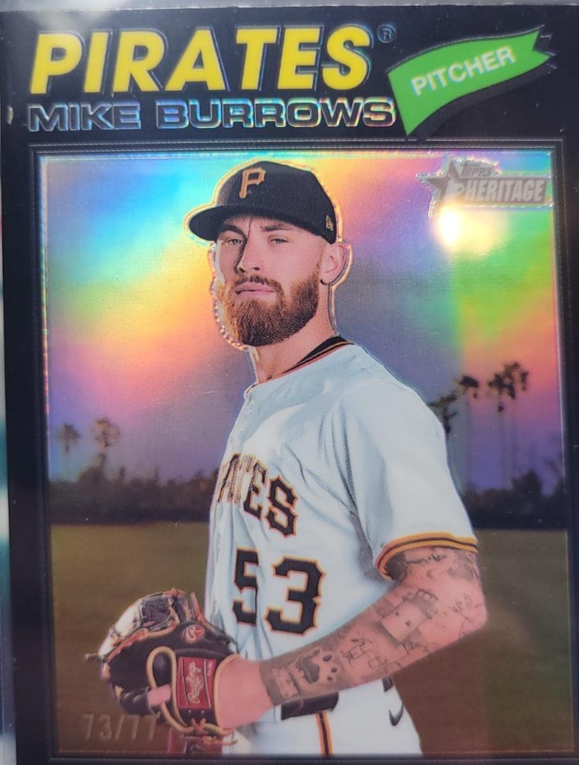 Mike Burrows [Black Bordered Chrome] #96