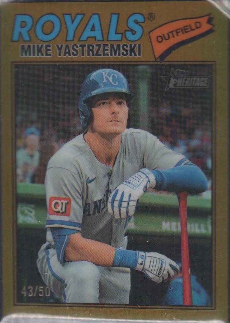 Mike Yastrzemski [Gold Bordered Chrome] #63