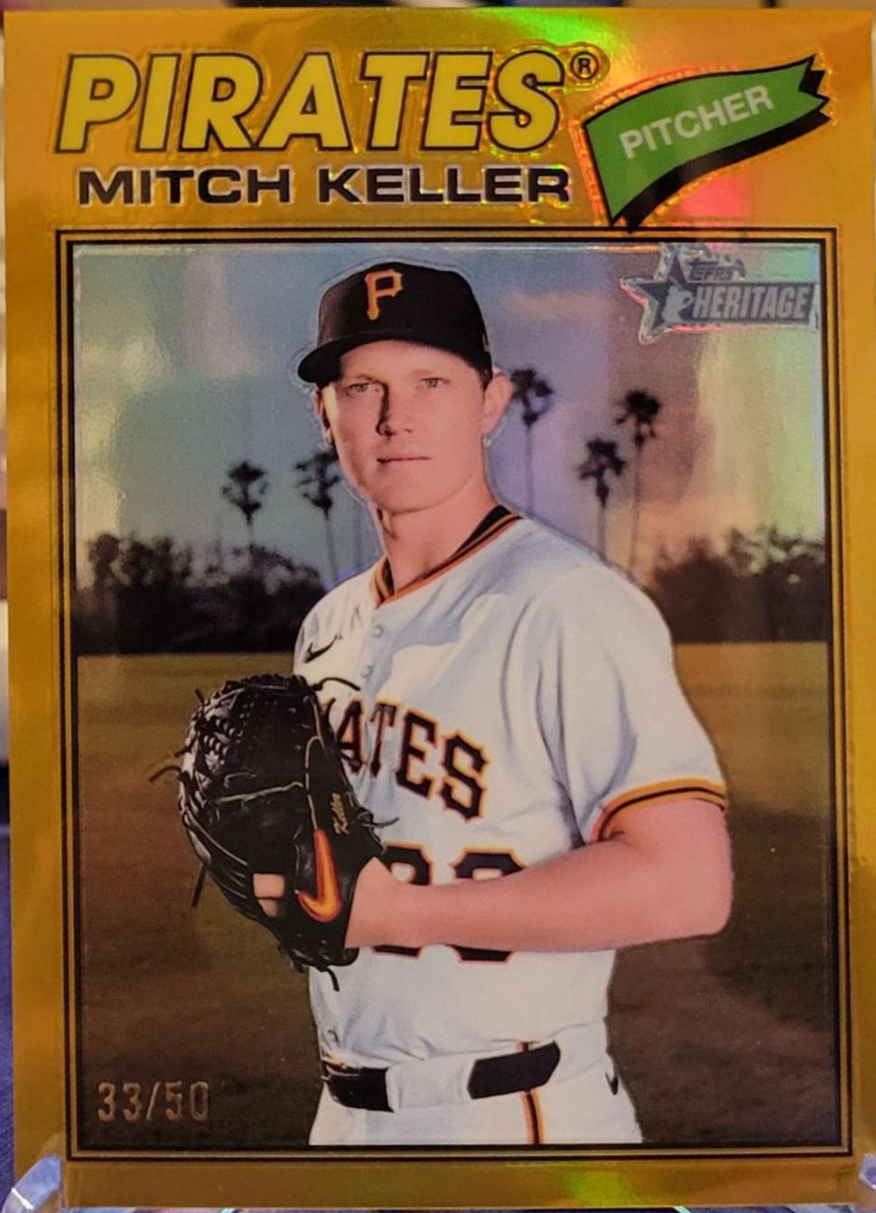 Mitch Keller [Gold Bordered Chrome] #64