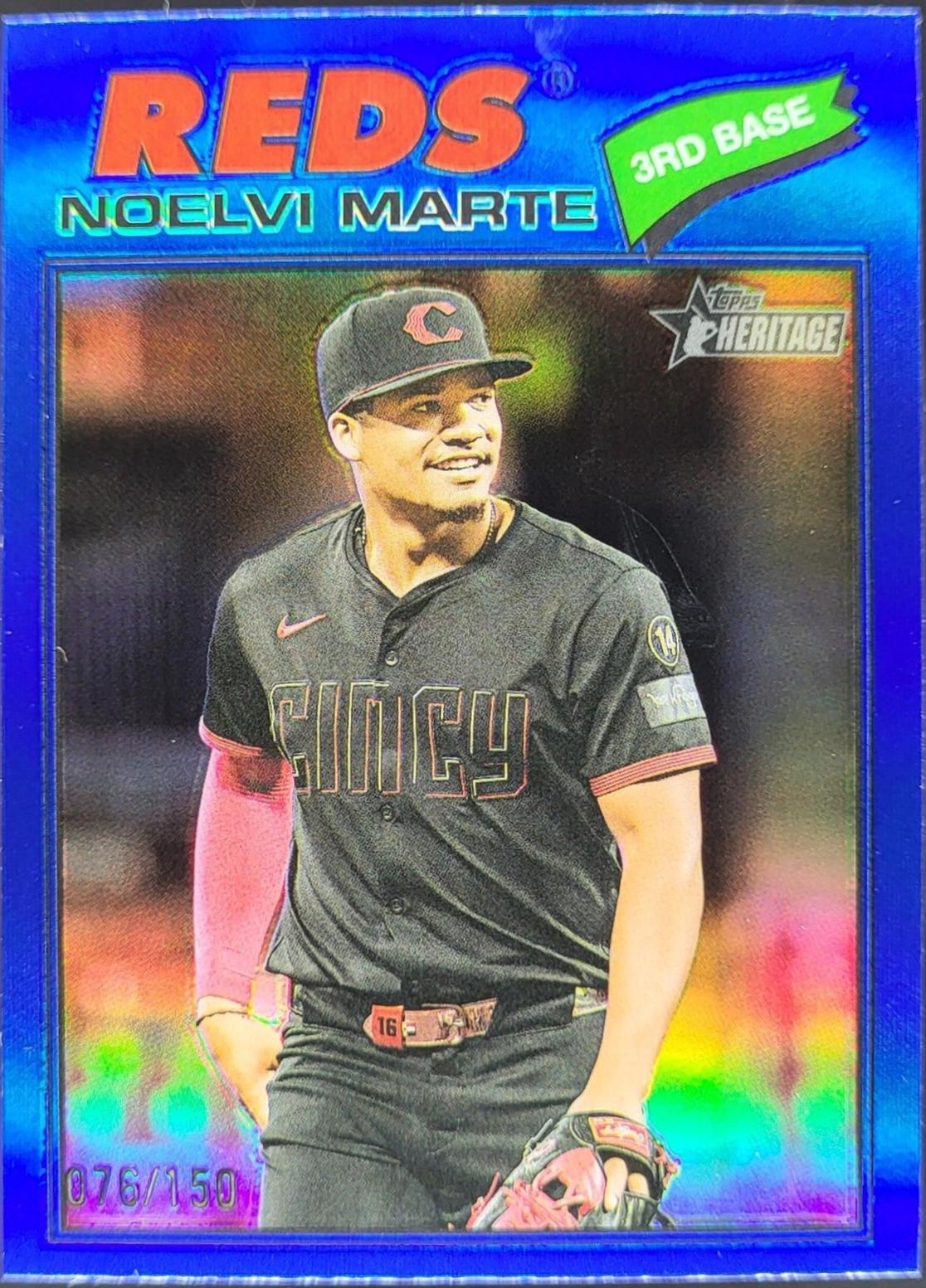 Noelvi Marte [Blue Bordered Chrome] #100