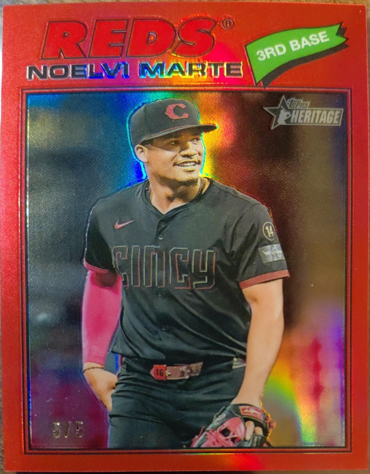 Noelvi Marte [Red Bordered Chrome] #100