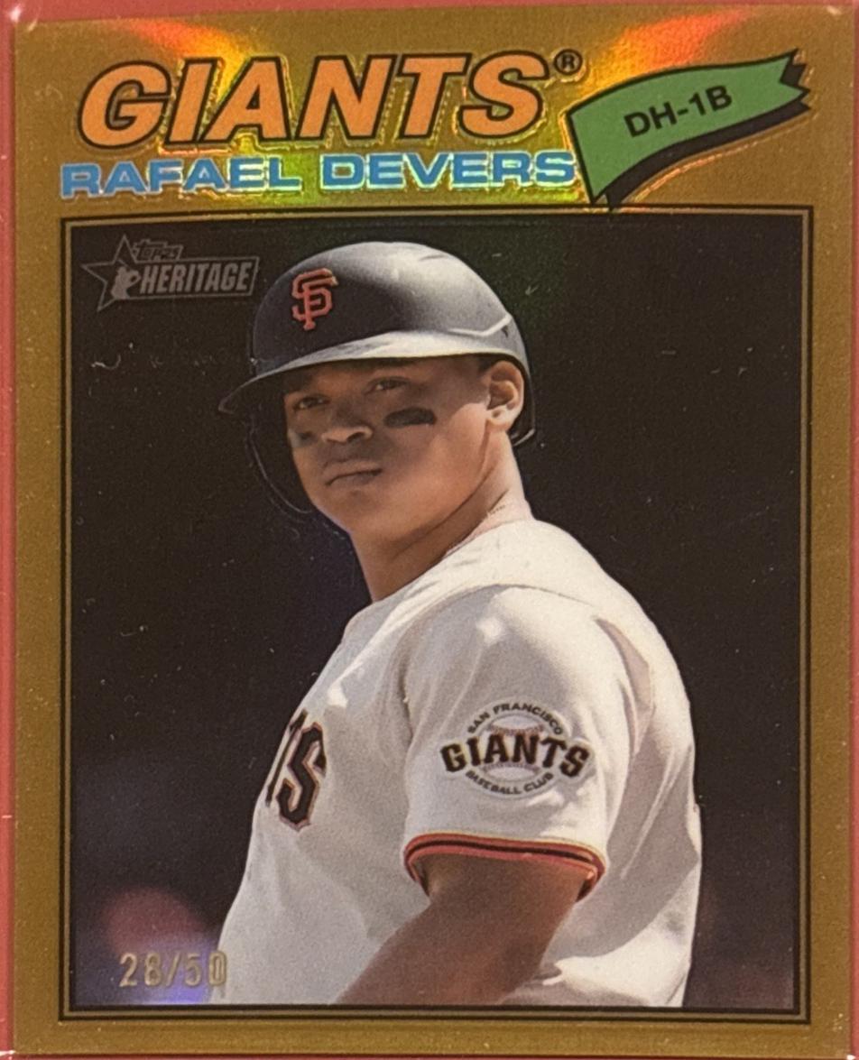 Rafael Devers [Gold Bordered Chrome] #62