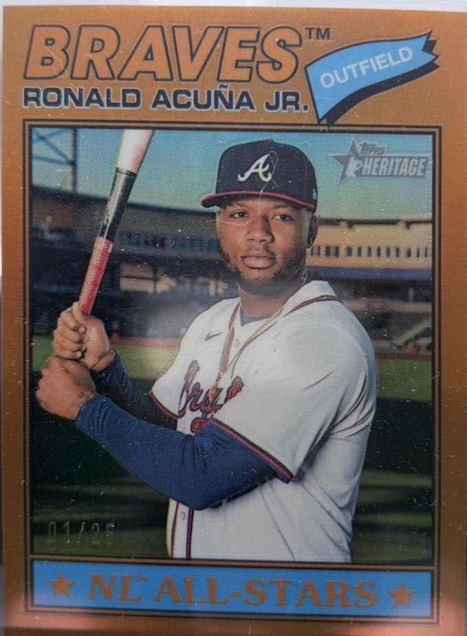 Ronald Acuna Jr. [Orange Bordered Chrome] #55