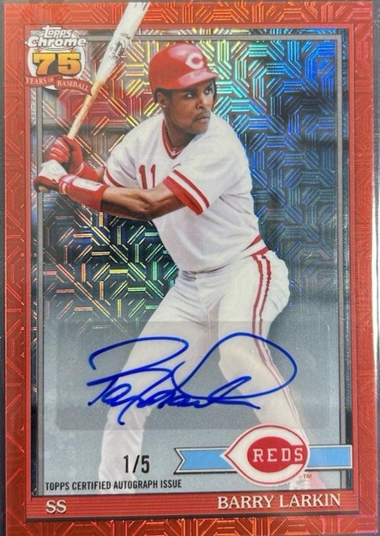 Barry Larkin [Red Autograph] #91C-37