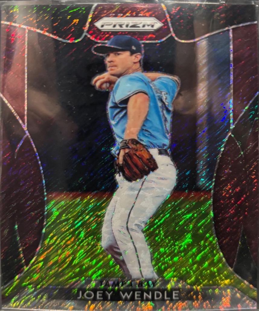 Joey Wendle [Burgundy Shimmer Prizm] #77
