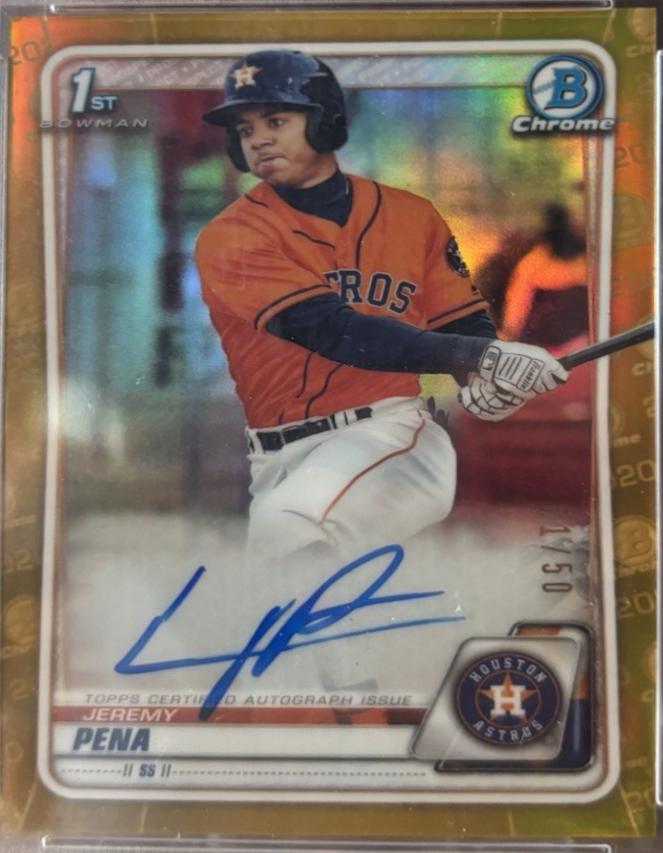 Jeremy Pena [Gold Refractor] #CPA-JP