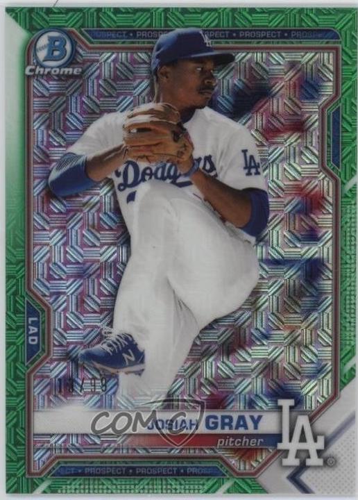 Josiah Gray [Green Refractor Mega Box Mojo] #BCP-150