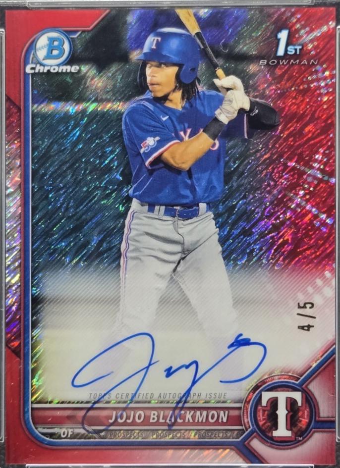 JoJo Blackmon [Red Shimmer Refractor] #CPA-JBN