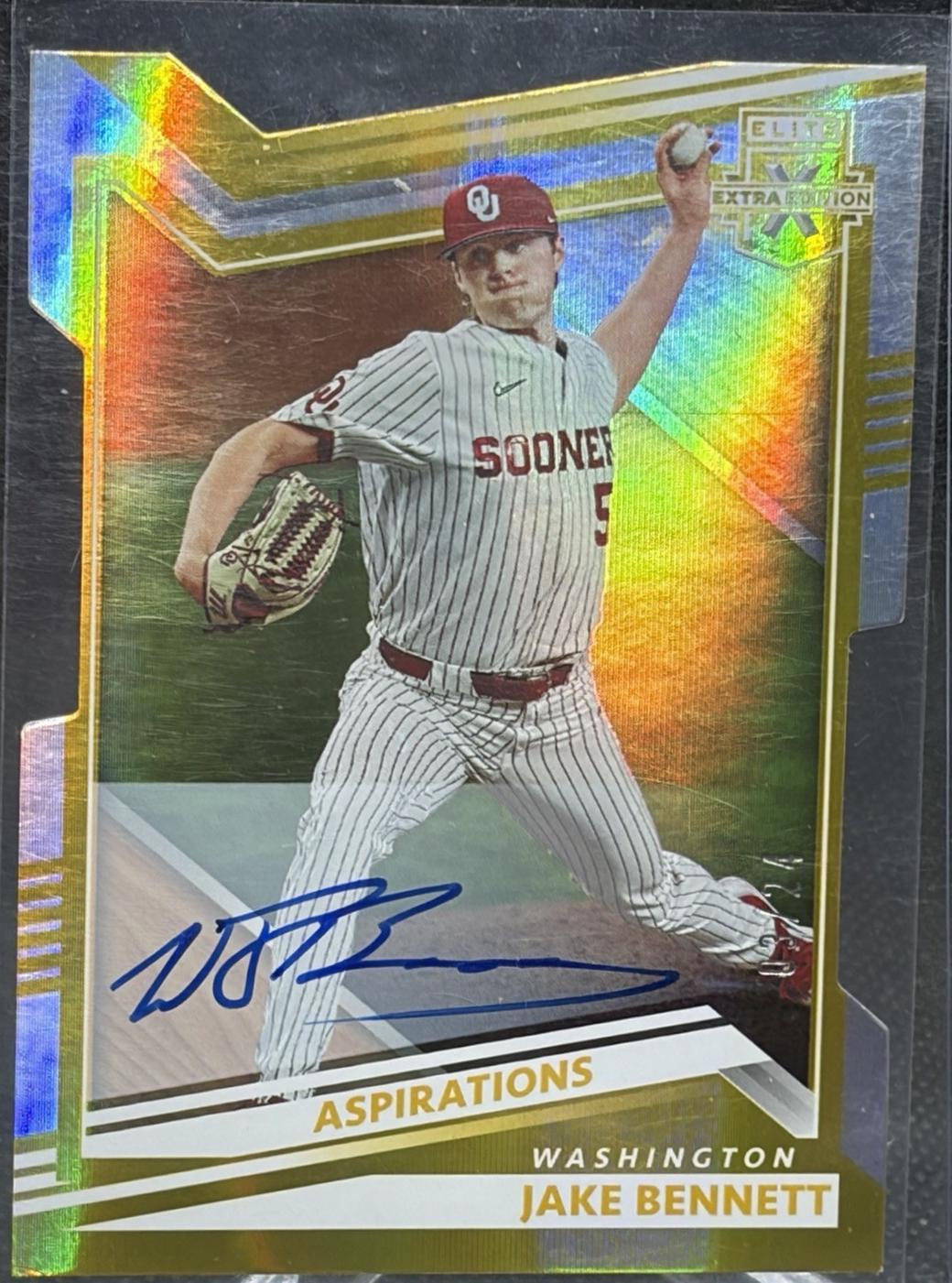 Jake Bennett [Aspirations Die Cut Signature Gold] #45